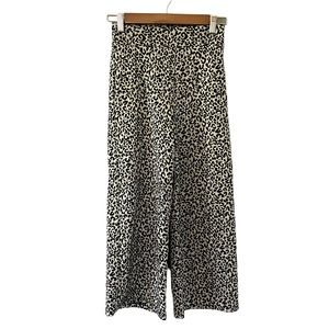 Zara Cheetah Print wife leg pants S
